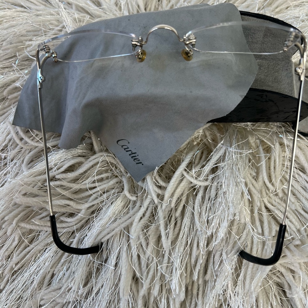 Carter Signature C Rimless Rectangular Eye Glasses - Picture 6 of 10